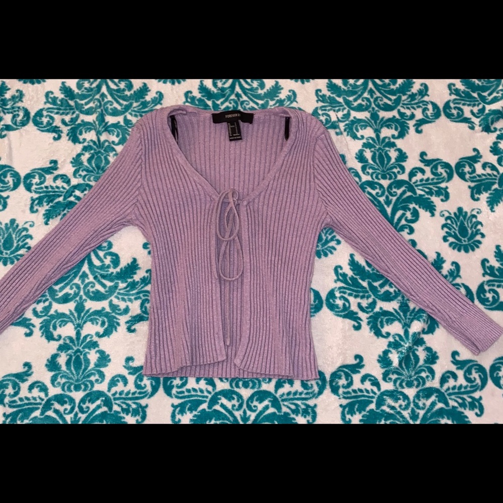 Cute front tie sweater